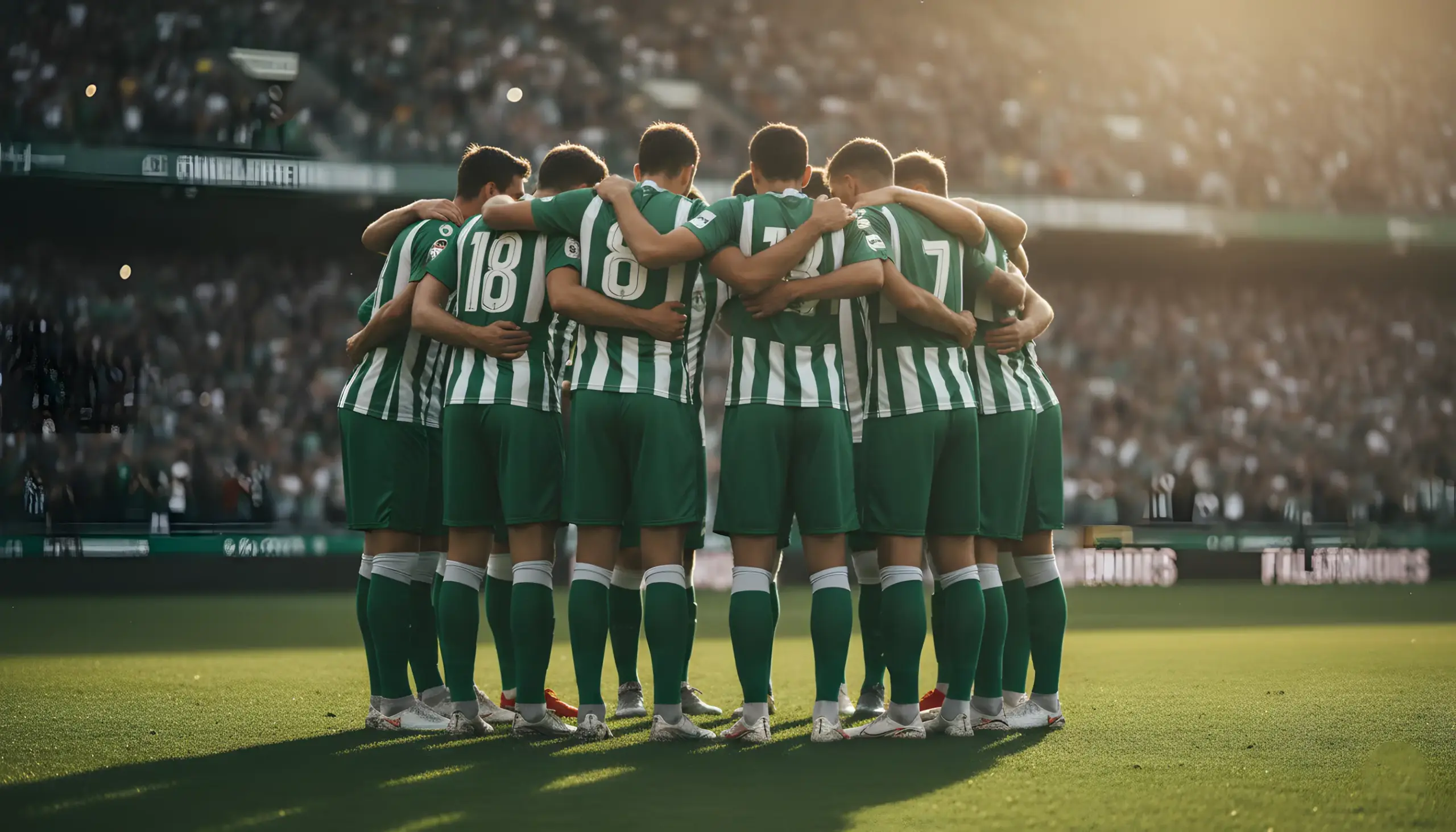 Jugadores del Elche formando piña antes de un partido eliminatorio