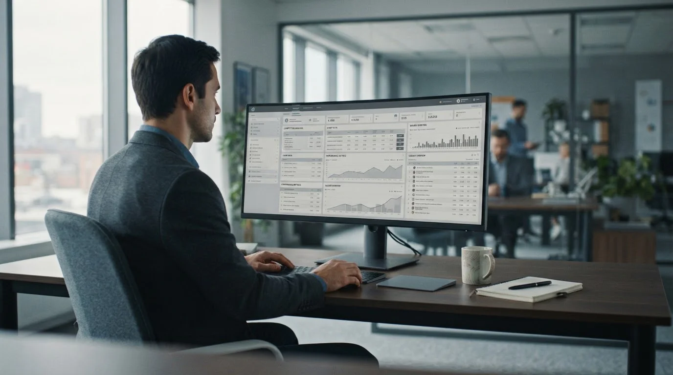 Plataforma de software de apuestas deportivas en pantalla de ordenador profesional